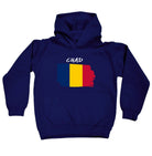 Chad Country Flag Nationality - Kids Children Hoodie - 123t Australia | Funny T-Shirts Mugs Novelty Gifts