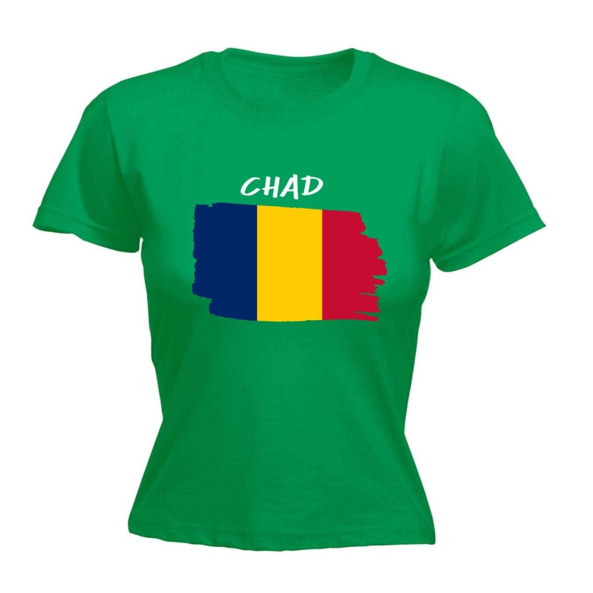 Chad Country Flag Nationality - Womens T-Shirt T Shirt Tshirt - 123t Australia | Funny T-Shirts Mugs Novelty Gifts