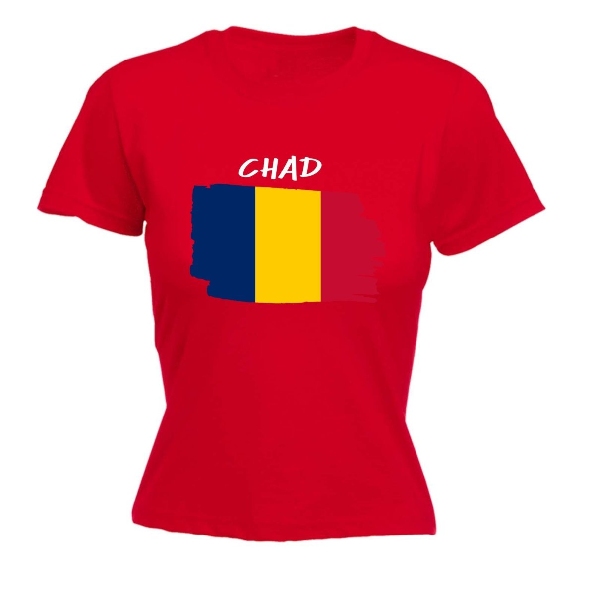 Chad Country Flag Nationality - Womens T-Shirt T Shirt Tshirt - 123t Australia | Funny T-Shirts Mugs Novelty Gifts