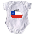 Chile Country Flag Nationality - Babygrow Baby - 123t Australia | Funny T-Shirts Mugs Novelty Gifts