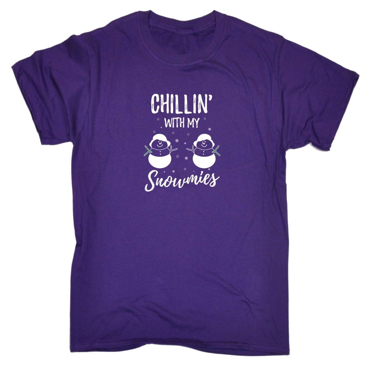 Chillin With My Snowmies Christmas Xmas - Mens Funny T-Shirt Tshirts Tee Shirt - 123t Australia | Funny T-Shirts Mugs Novelty Gifts