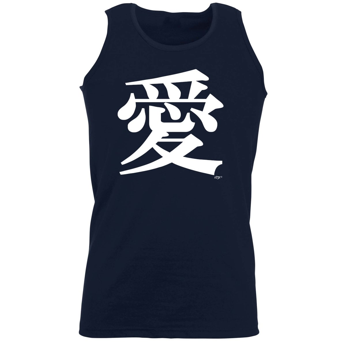 Chinese Love Symbol White - Funny Novelty Vest Singlet Unisex Tank Top - 123t Australia | Funny T-Shirts Mugs Novelty Gifts