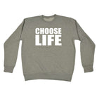 Choose Life White - Funny Novelty Sweatshirt - 123t Australia | Funny T-Shirts Mugs Novelty Gifts