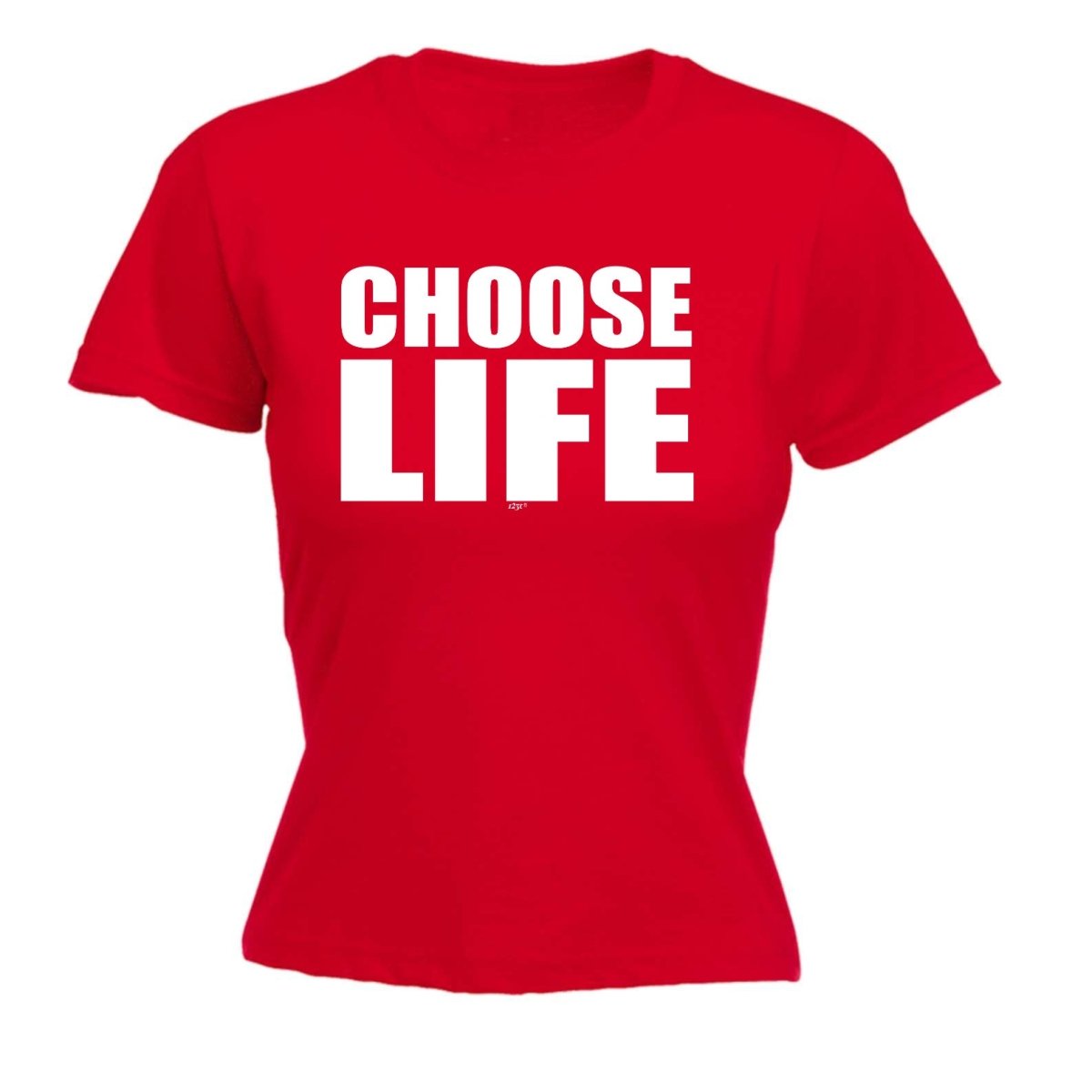 Choose Life White - Funny Novelty Womens T-Shirt T Shirt Tshirt - 123t Australia | Funny T-Shirts Mugs Novelty Gifts