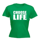 Choose Life White - Funny Novelty Womens T-Shirt T Shirt Tshirt - 123t Australia | Funny T-Shirts Mugs Novelty Gifts