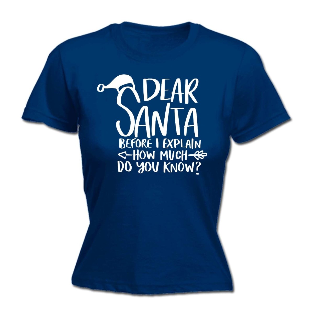 Chrismas Dearsanta Before I Explain - Funny Womens T-Shirt Tshirt - 123t Australia | Funny T-Shirts Mugs Novelty Gifts