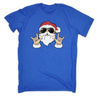 Chrismas Rock Santa - Mens Funny T-Shirt Tshirts - 123t Australia | Funny T-Shirts Mugs Novelty Gifts