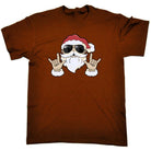 Chrismas Rock Santa - Mens Funny T-Shirt Tshirts - 123t Australia | Funny T-Shirts Mugs Novelty Gifts