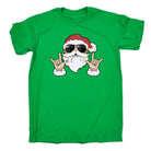 Chrismas Rock Santa - Mens Funny T-Shirt Tshirts - 123t Australia | Funny T-Shirts Mugs Novelty Gifts