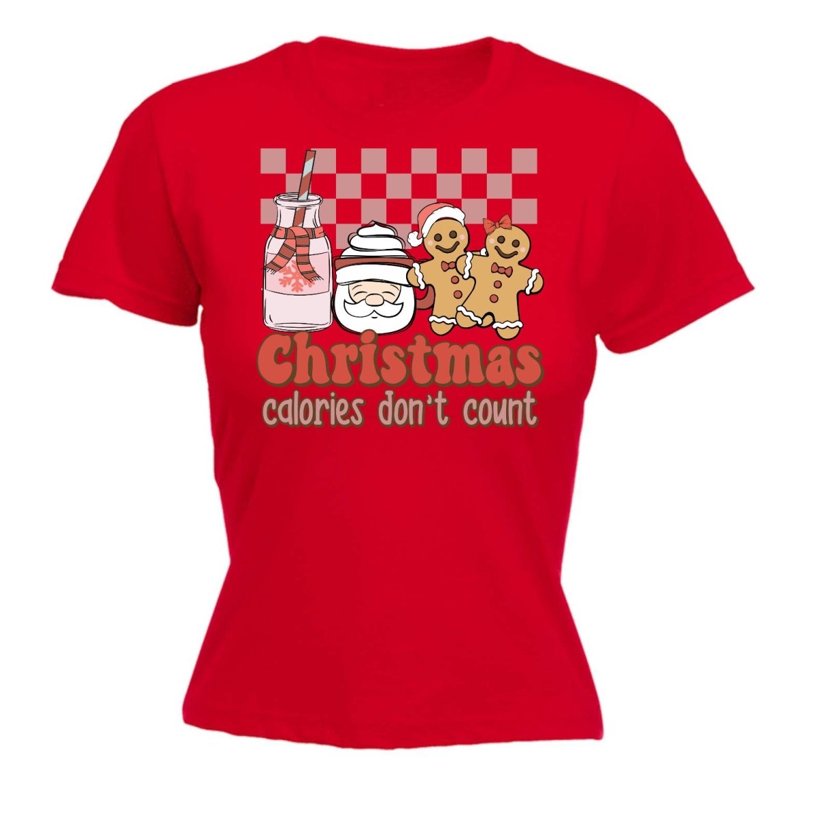 Christmas Calories Don't Count - Funny Womens T-Shirt Tshirt - 123t Australia | Funny T-Shirts Mugs Novelty Gifts