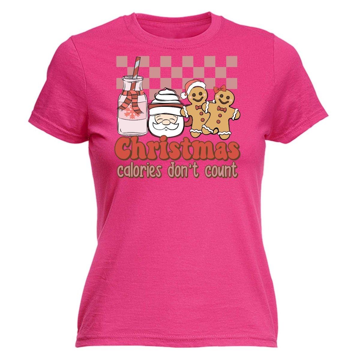 Christmas Calories Don't Count - Funny Womens T-Shirt Tshirt - 123t Australia | Funny T-Shirts Mugs Novelty Gifts