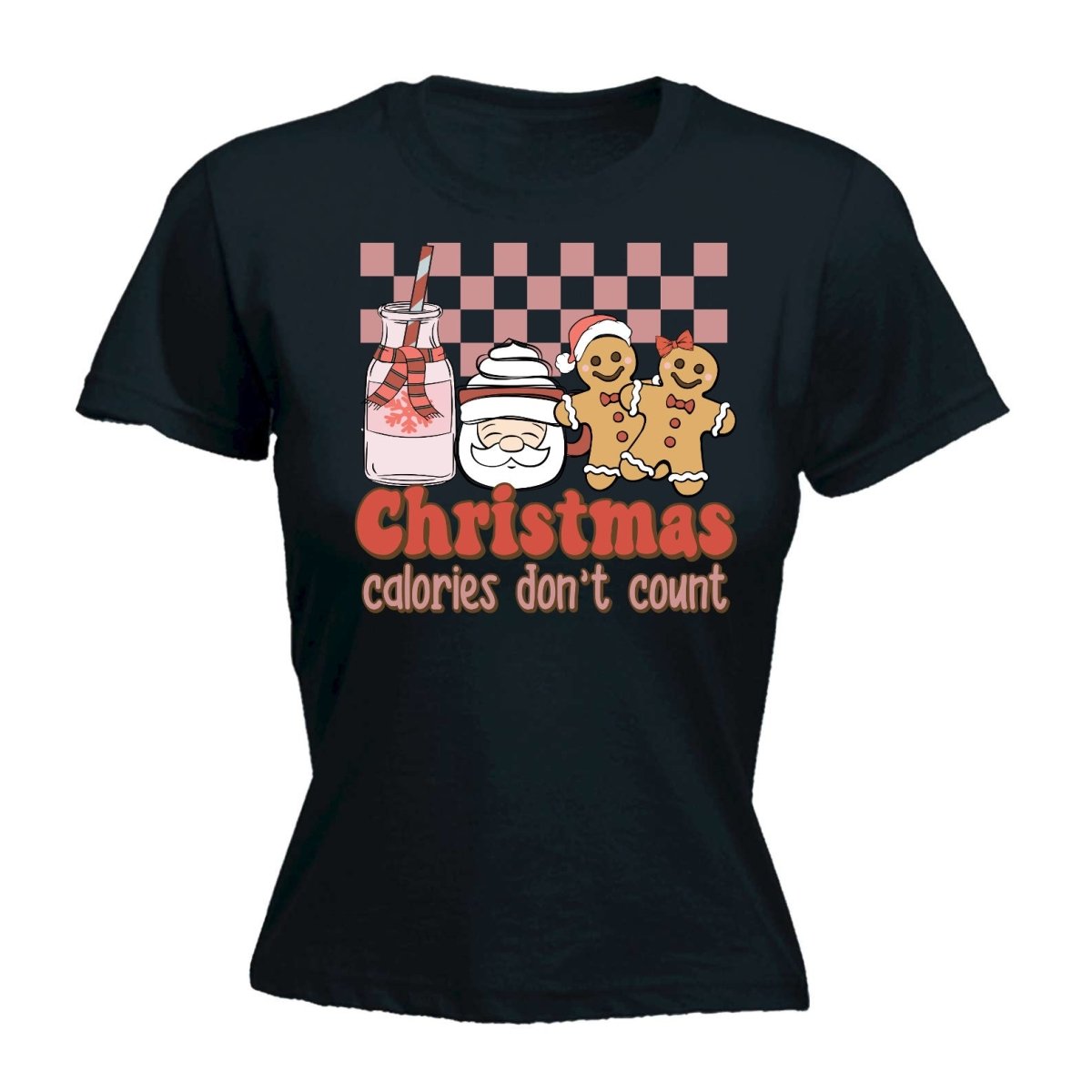 Christmas Calories Don't Count - Funny Womens T-Shirt Tshirt - 123t Australia | Funny T-Shirts Mugs Novelty Gifts