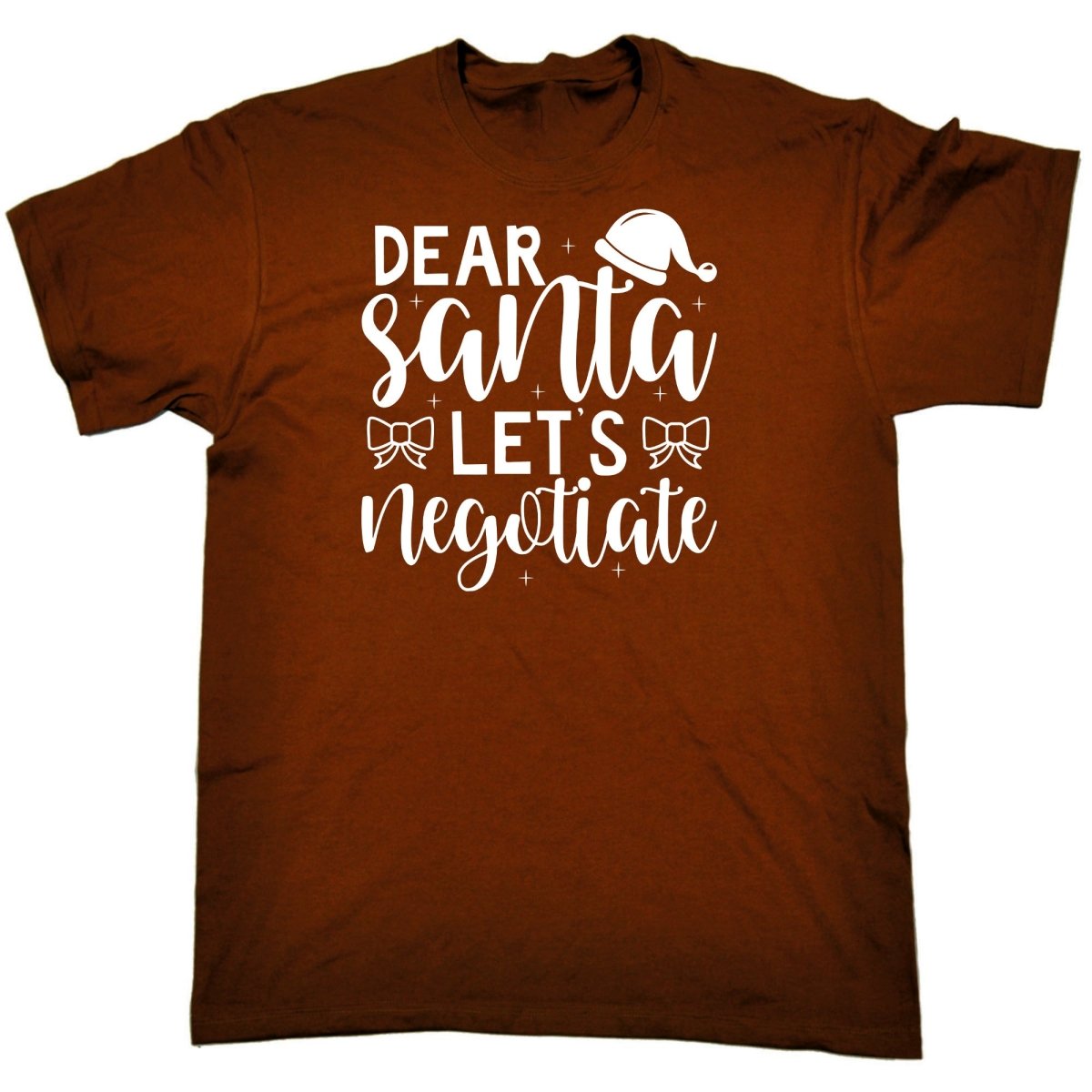 Christmas Dear Santa Lets Neotiate - Mens Funny T-Shirt Tshirts - 123t Australia | Funny T-Shirts Mugs Novelty Gifts