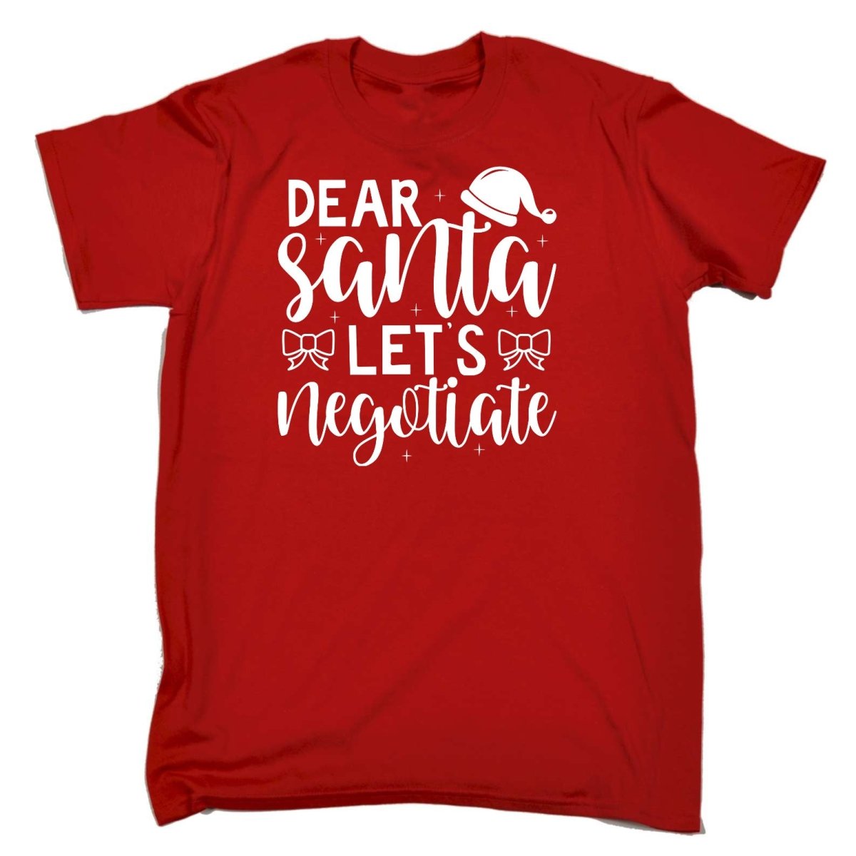 Christmas Dear Santa Lets Neotiate - Mens Funny T-Shirt Tshirts - 123t Australia | Funny T-Shirts Mugs Novelty Gifts