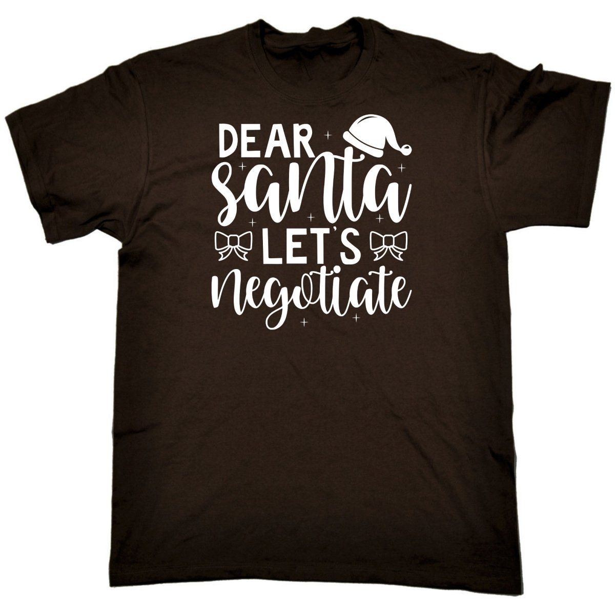 Christmas Dear Santa Lets Neotiate - Mens Funny T-Shirt Tshirts - 123t Australia | Funny T-Shirts Mugs Novelty Gifts