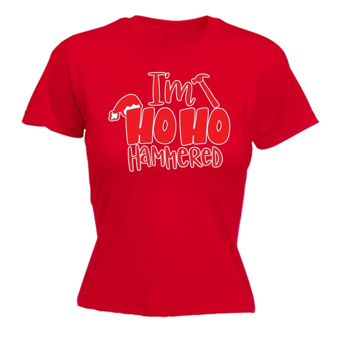 Christmas Im Ho Ho Hammered - Funny Womens T-Shirt Tshirt - 123t Australia | Funny T-Shirts Mugs Novelty Gifts