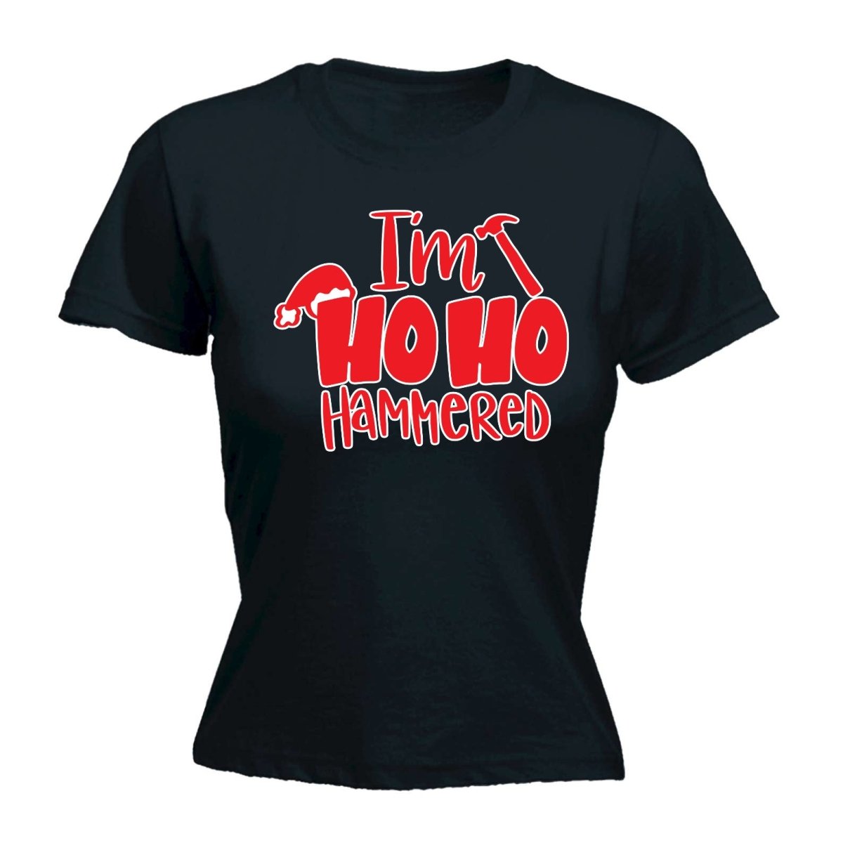 Christmas Im Ho Ho Hammered - Funny Womens T-Shirt Tshirt - 123t Australia | Funny T-Shirts Mugs Novelty Gifts