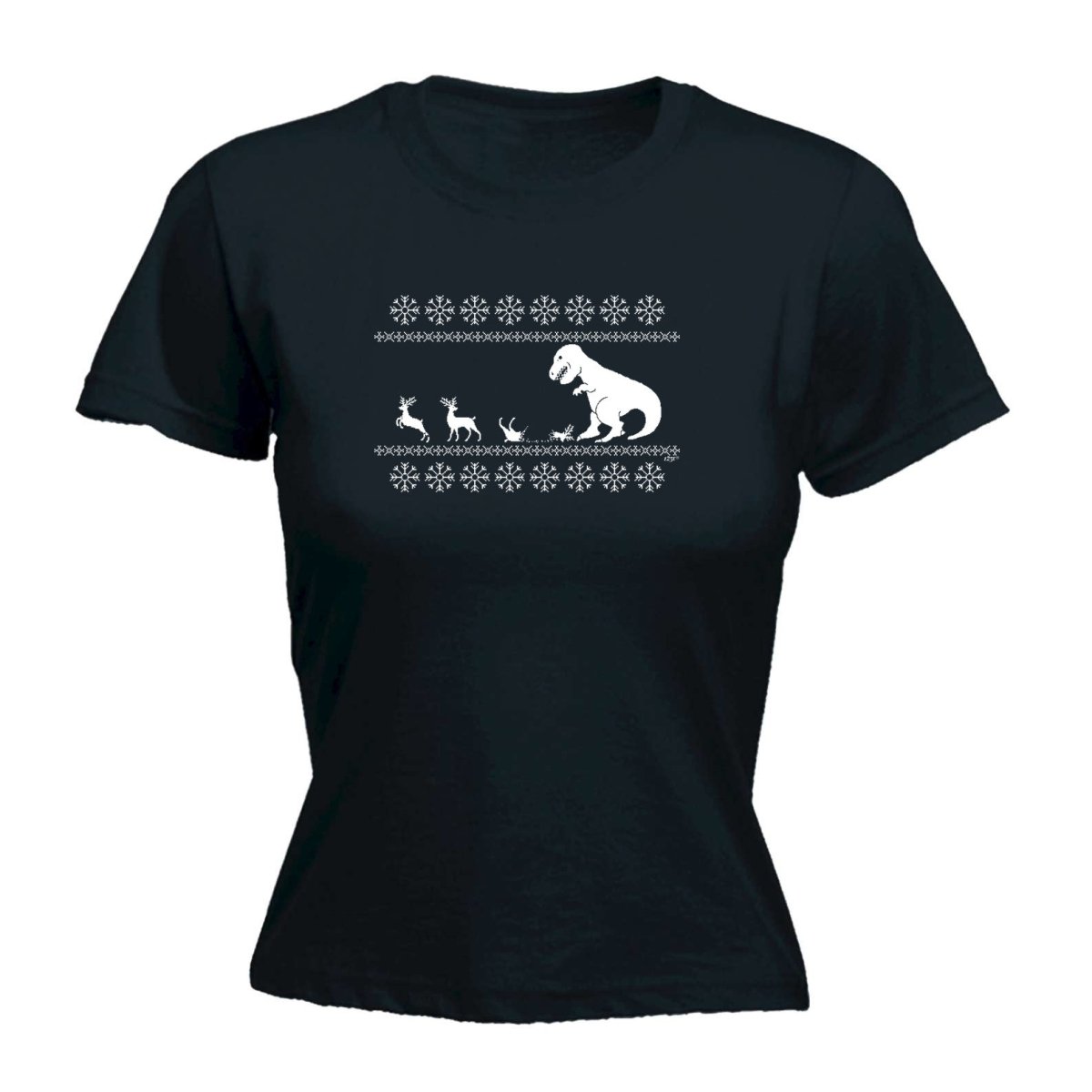 Christmas Lunch For Trex Jumper - Funny Novelty Womens T-Shirt T Shirt Tshirt - 123t Australia | Funny T-Shirts Mugs Novelty Gifts