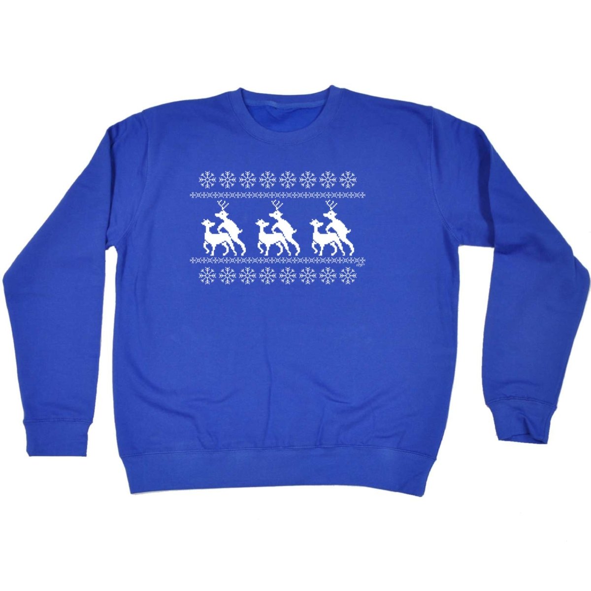 Christmas Reindeer Humping Jumper - Funny Novelty Sweatshirt - 123t Australia | Funny T-Shirts Mugs Novelty Gifts