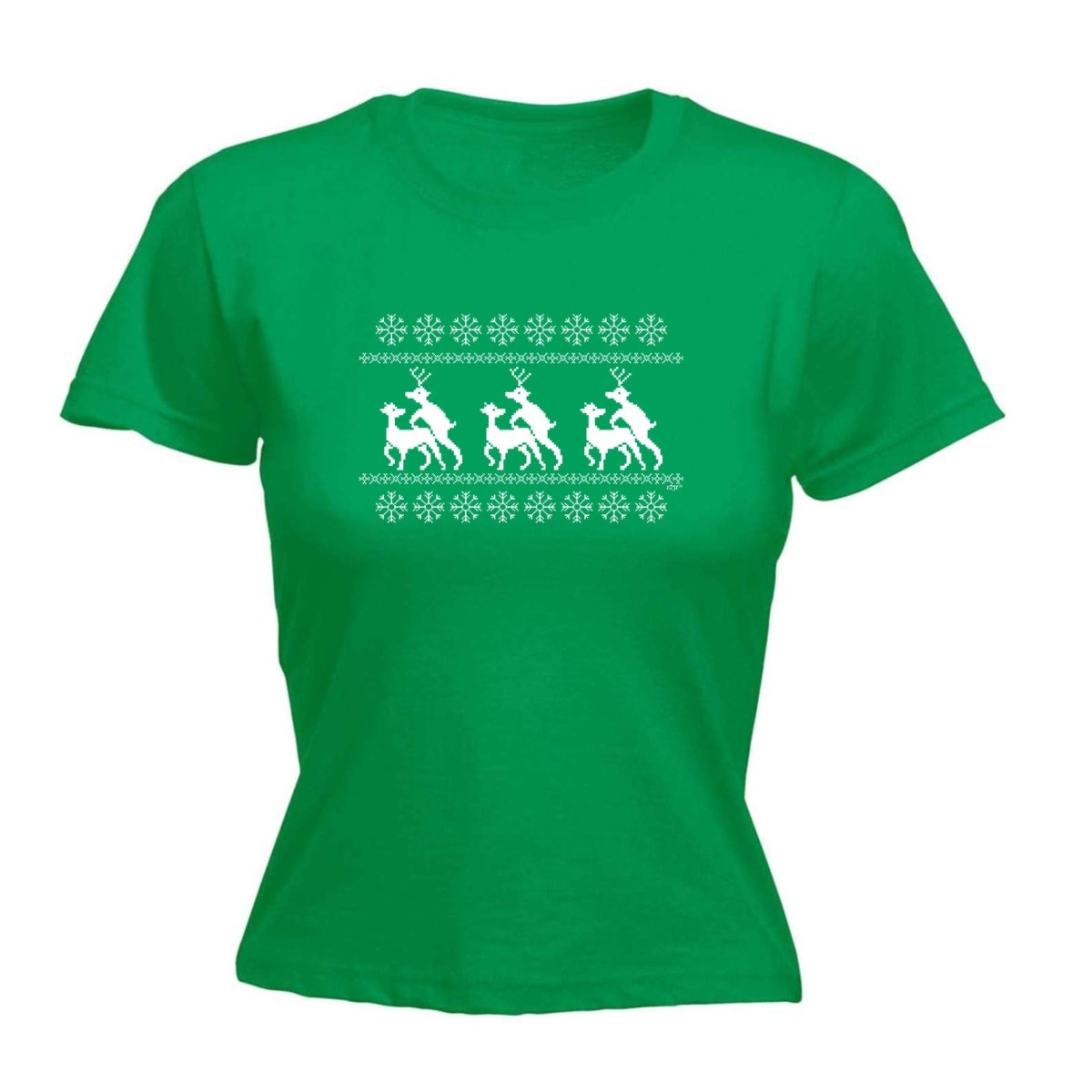 Christmas Reindeer Humping Jumper - Funny Novelty Womens T-Shirt T Shirt Tshirt - 123t Australia | Funny T-Shirts Mugs Novelty Gifts