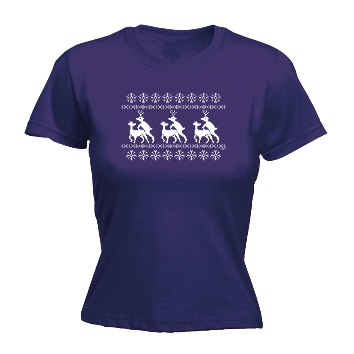 Christmas Reindeer Humping Jumper - Funny Novelty Womens T-Shirt T Shirt Tshirt - 123t Australia | Funny T-Shirts Mugs Novelty Gifts