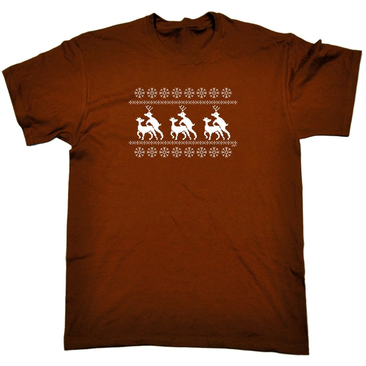 Christmas Reindeer Humping Jumper - Mens Funny Novelty T-Shirt TShirt / T Shirt - 123t Australia | Funny T-Shirts Mugs Novelty Gifts