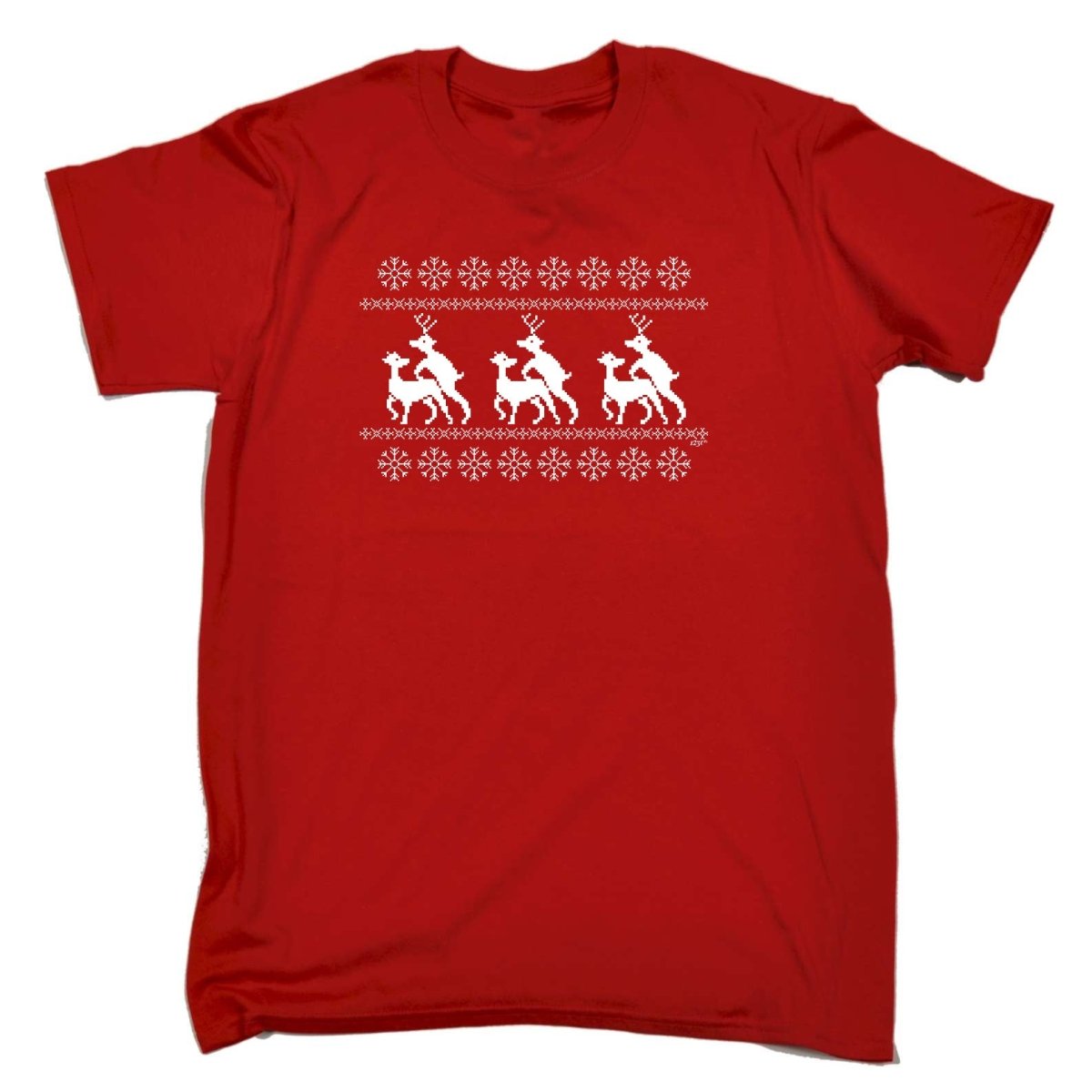 Christmas Reindeer Humping Jumper - Mens Funny Novelty T-Shirt TShirt / T Shirt - 123t Australia | Funny T-Shirts Mugs Novelty Gifts