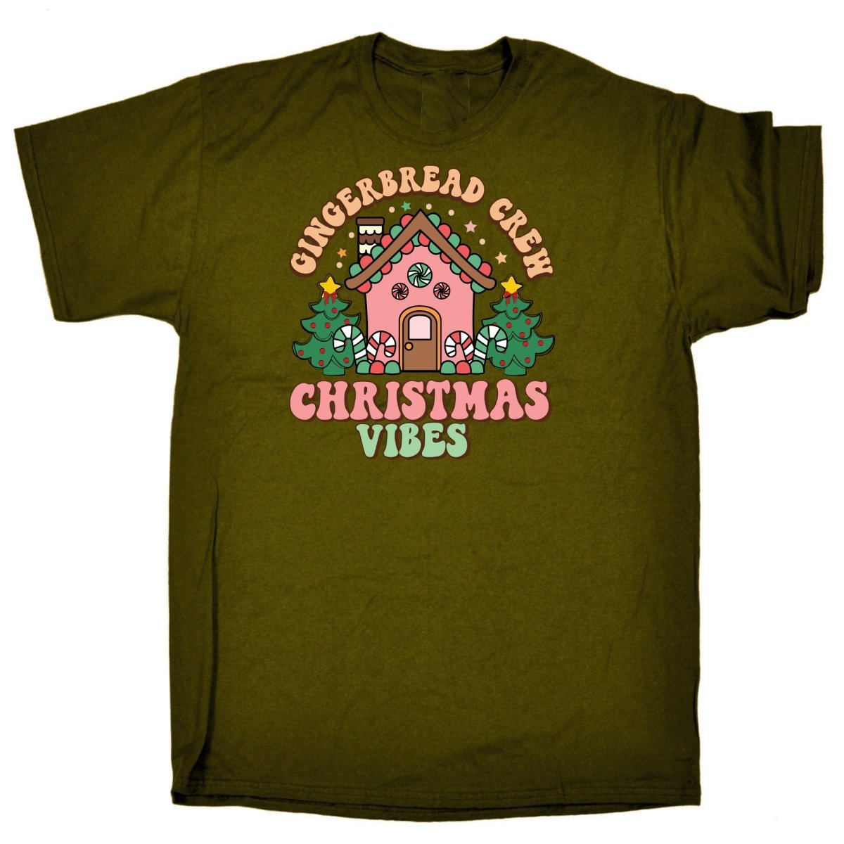 Christmas Retro Gingerbread Crew - Mens Funny T-Shirt Tshirts - 123t Australia | Funny T-Shirts Mugs Novelty Gifts