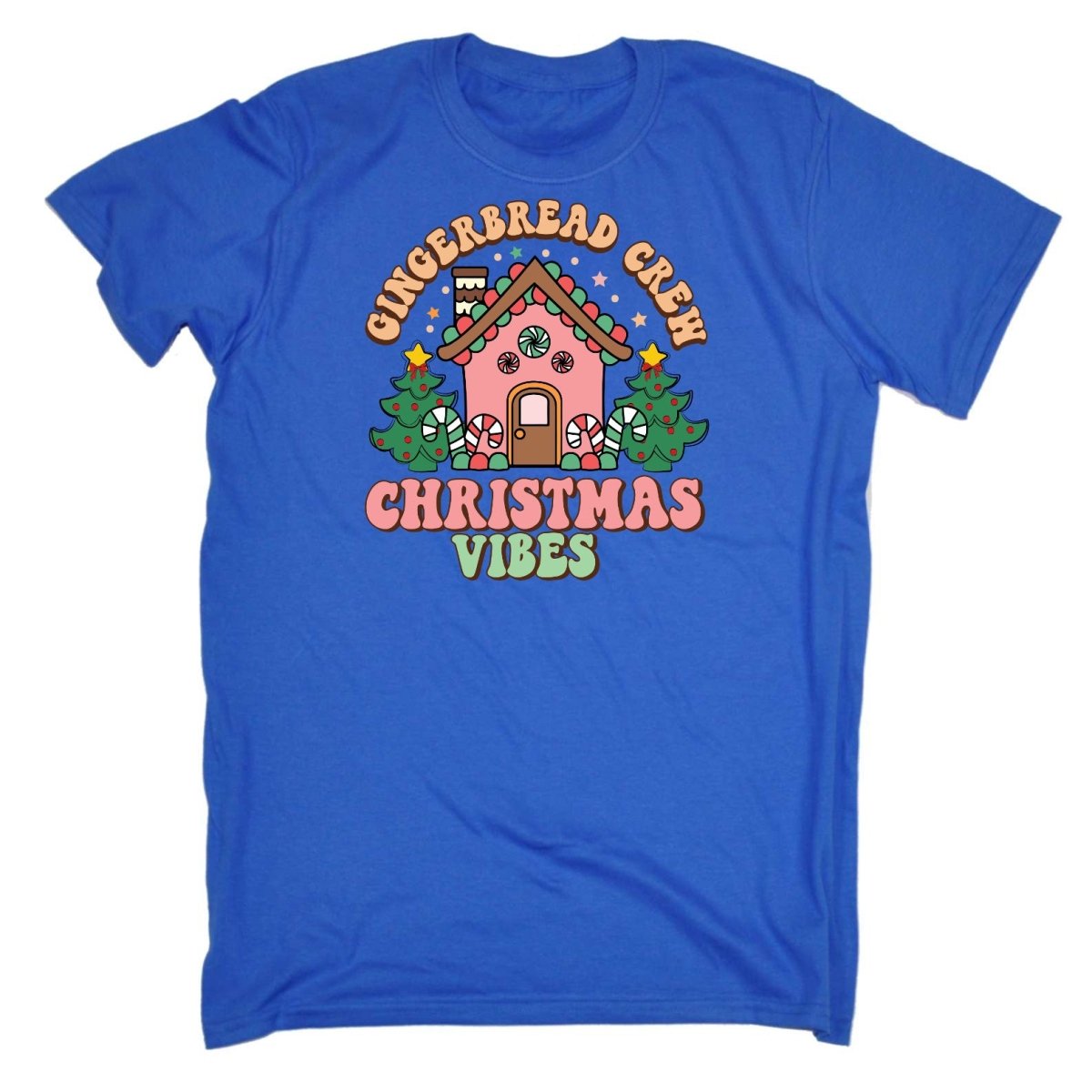 Christmas Retro Gingerbread Crew - Mens Funny T-Shirt Tshirts - 123t Australia | Funny T-Shirts Mugs Novelty Gifts