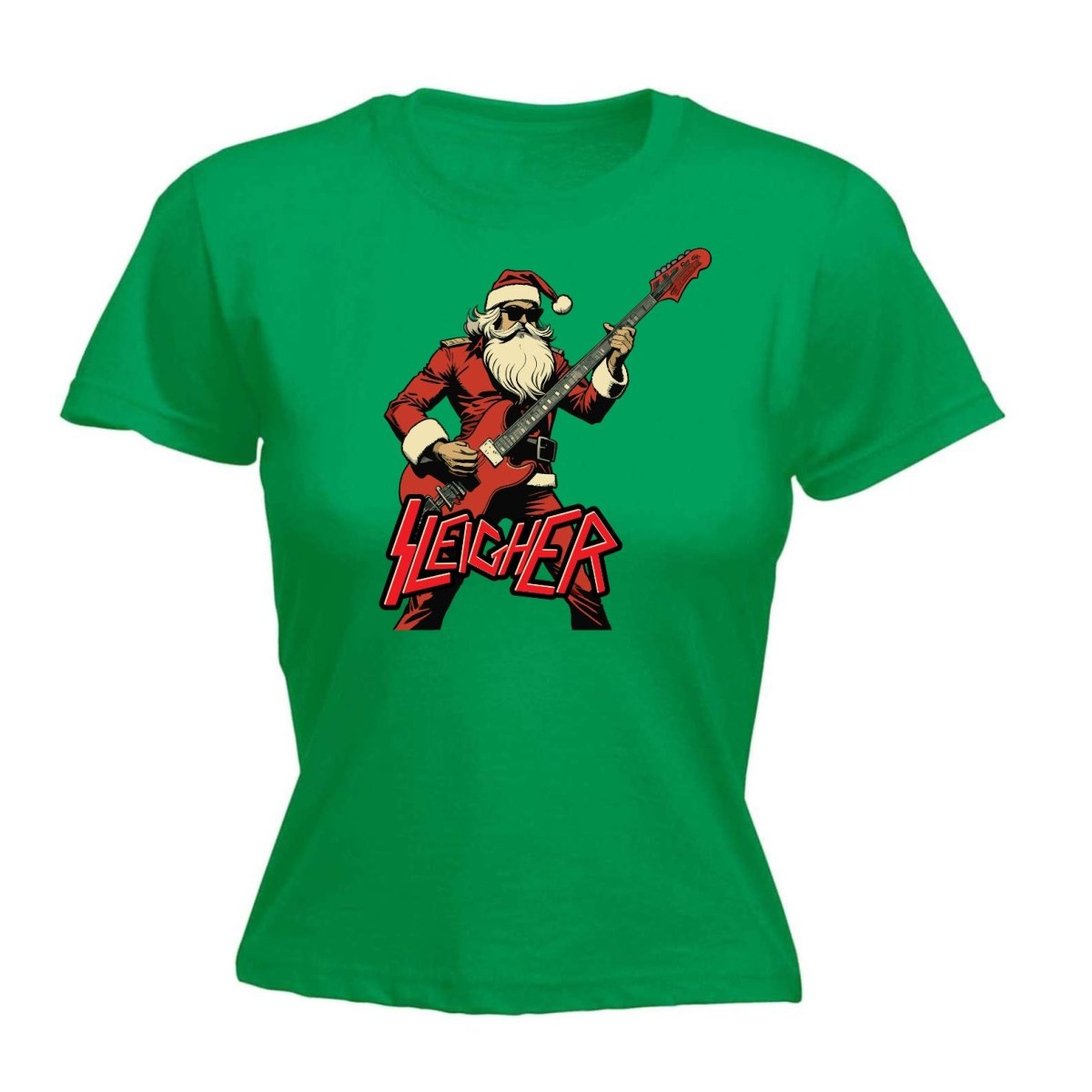 Christmas Sleigher - Funny Womens T-Shirt Tshirt - 123t Australia | Funny T-Shirts Mugs Novelty Gifts