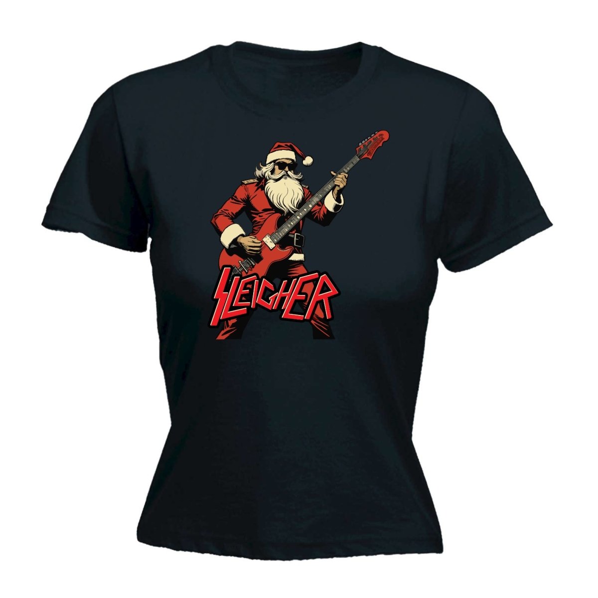 Christmas Sleigher - Funny Womens T-Shirt Tshirt - 123t Australia | Funny T-Shirts Mugs Novelty Gifts