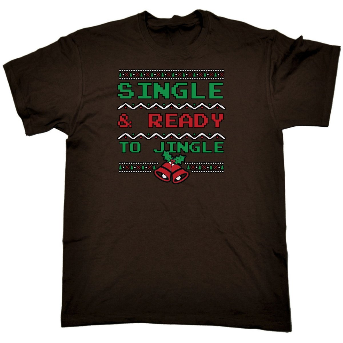 Christmas Xmas Single And Ready To Jingle - Mens Funny T-Shirt Tshirts Tee Shirt - 123t Australia | Funny T-Shirts Mugs Novelty Gifts