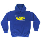 Clarke V1 Lifetime Member - Funny Novelty Hoodies Hoodie - 123t Australia | Funny T-Shirts Mugs Novelty Gifts