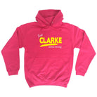 Clarke V1 Lifetime Member - Funny Novelty Hoodies Hoodie - 123t Australia | Funny T-Shirts Mugs Novelty Gifts