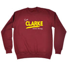 Clarke V1 Lifetime Member - Funny Novelty Sweatshirt - 123t Australia | Funny T-Shirts Mugs Novelty Gifts