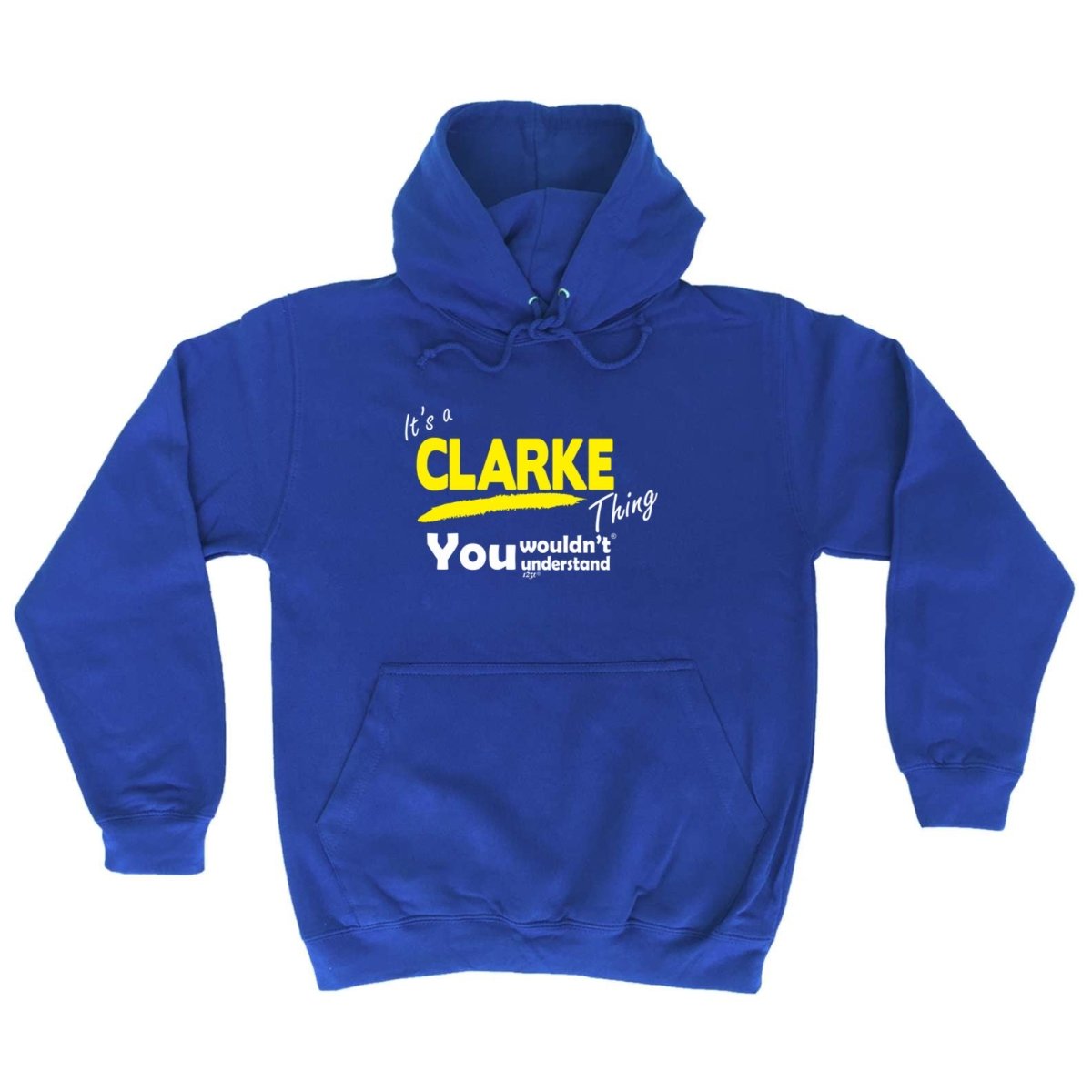 Clarke V1 Surname Thing - Funny Novelty Hoodies Hoodie - 123t Australia | Funny T-Shirts Mugs Novelty Gifts