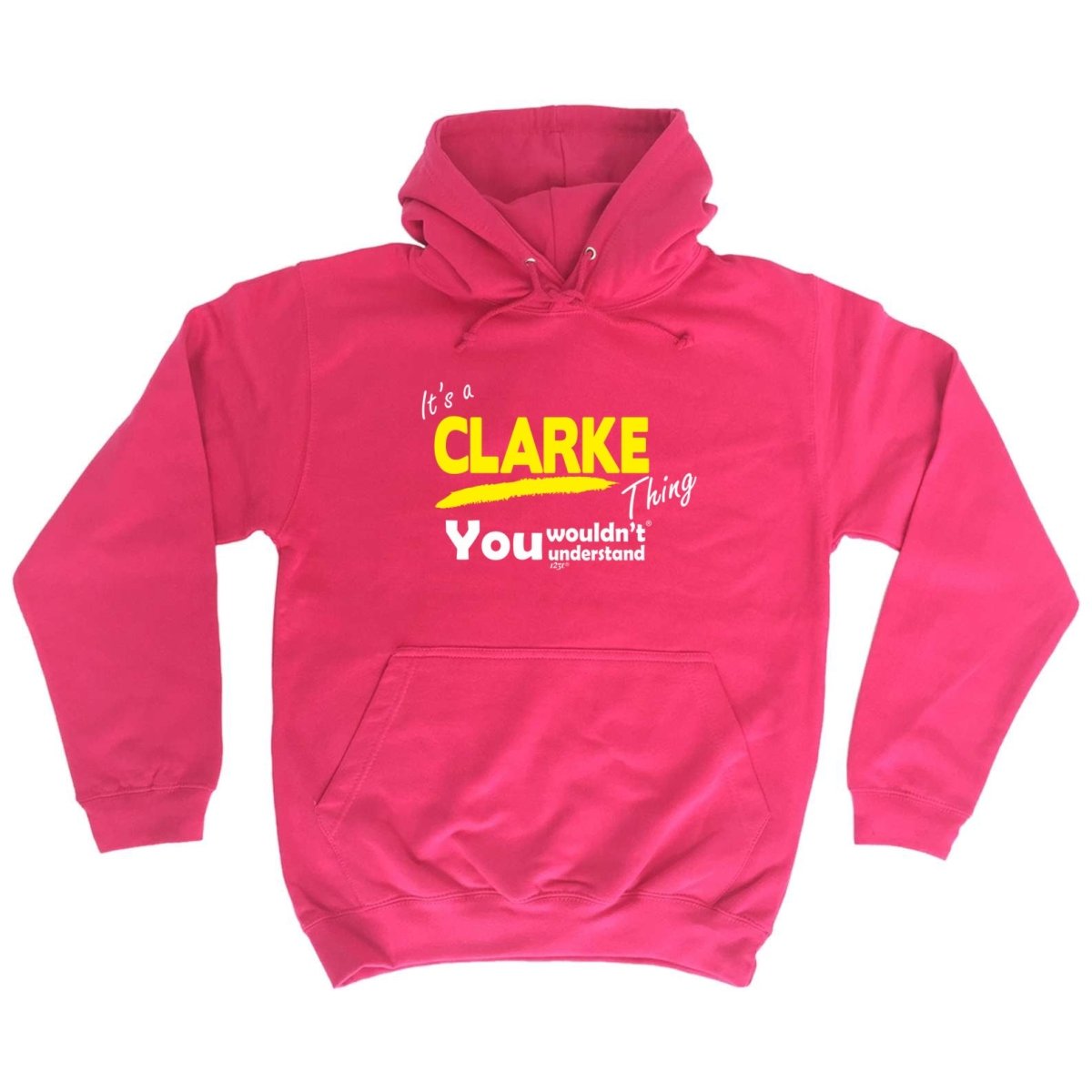 Clarke V1 Surname Thing - Funny Novelty Hoodies Hoodie - 123t Australia | Funny T-Shirts Mugs Novelty Gifts