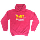 Clarke V1 Surname Thing - Funny Novelty Hoodies Hoodie - 123t Australia | Funny T-Shirts Mugs Novelty Gifts