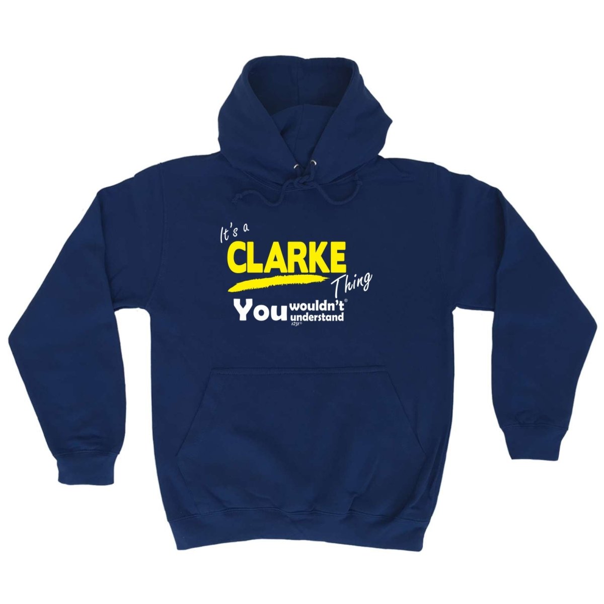 Clarke V1 Surname Thing - Funny Novelty Hoodies Hoodie - 123t Australia | Funny T-Shirts Mugs Novelty Gifts