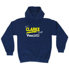 Clarke V1 Surname Thing - Funny Novelty Hoodies Hoodie - 123t Australia | Funny T-Shirts Mugs Novelty Gifts