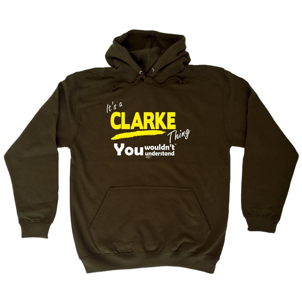 Clarke V1 Surname Thing - Funny Novelty Hoodies Hoodie - 123t Australia | Funny T-Shirts Mugs Novelty Gifts