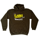 Clarke V1 Surname Thing - Funny Novelty Hoodies Hoodie - 123t Australia | Funny T-Shirts Mugs Novelty Gifts