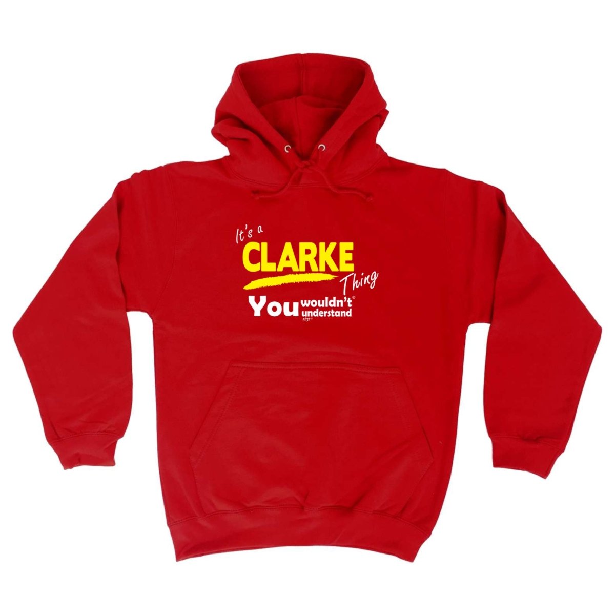 Clarke V1 Surname Thing - Funny Novelty Hoodies Hoodie - 123t Australia | Funny T-Shirts Mugs Novelty Gifts