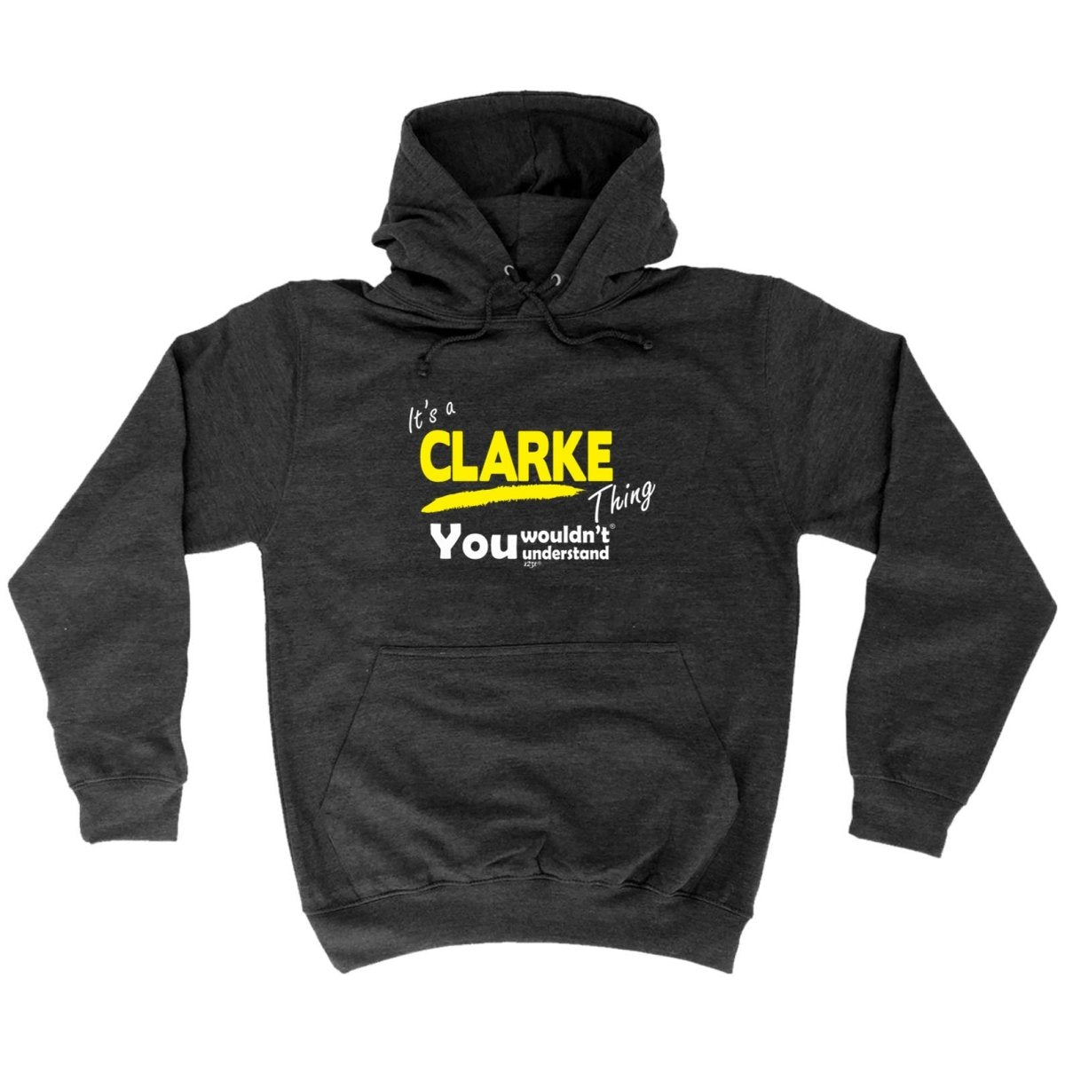 Clarke V1 Surname Thing - Funny Novelty Hoodies Hoodie - 123t Australia | Funny T-Shirts Mugs Novelty Gifts