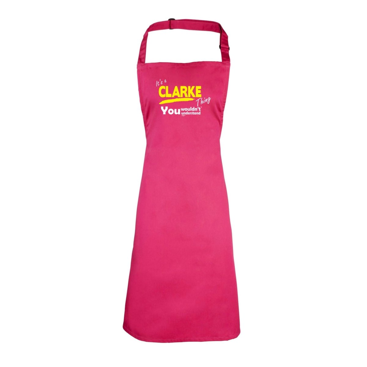 Clarke V1 Surname Thing - Funny Novelty Kitchen Adult Apron - 123t Australia | Funny T-Shirts Mugs Novelty Gifts