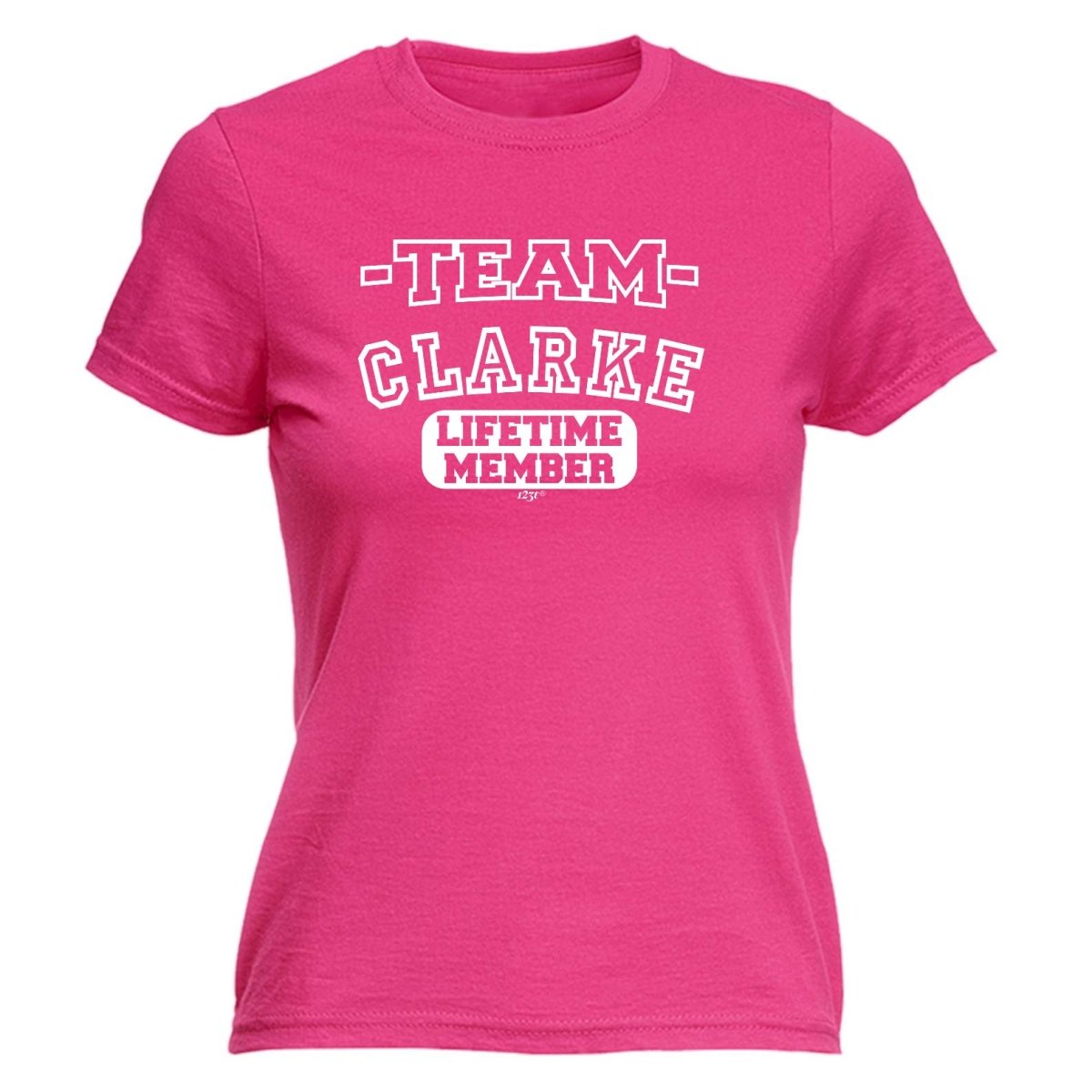 Clarke V2 Team Lifetime Member - Funny Novelty Womens T-Shirt T Shirt Tshirt - 123t Australia | Funny T-Shirts Mugs Novelty Gifts