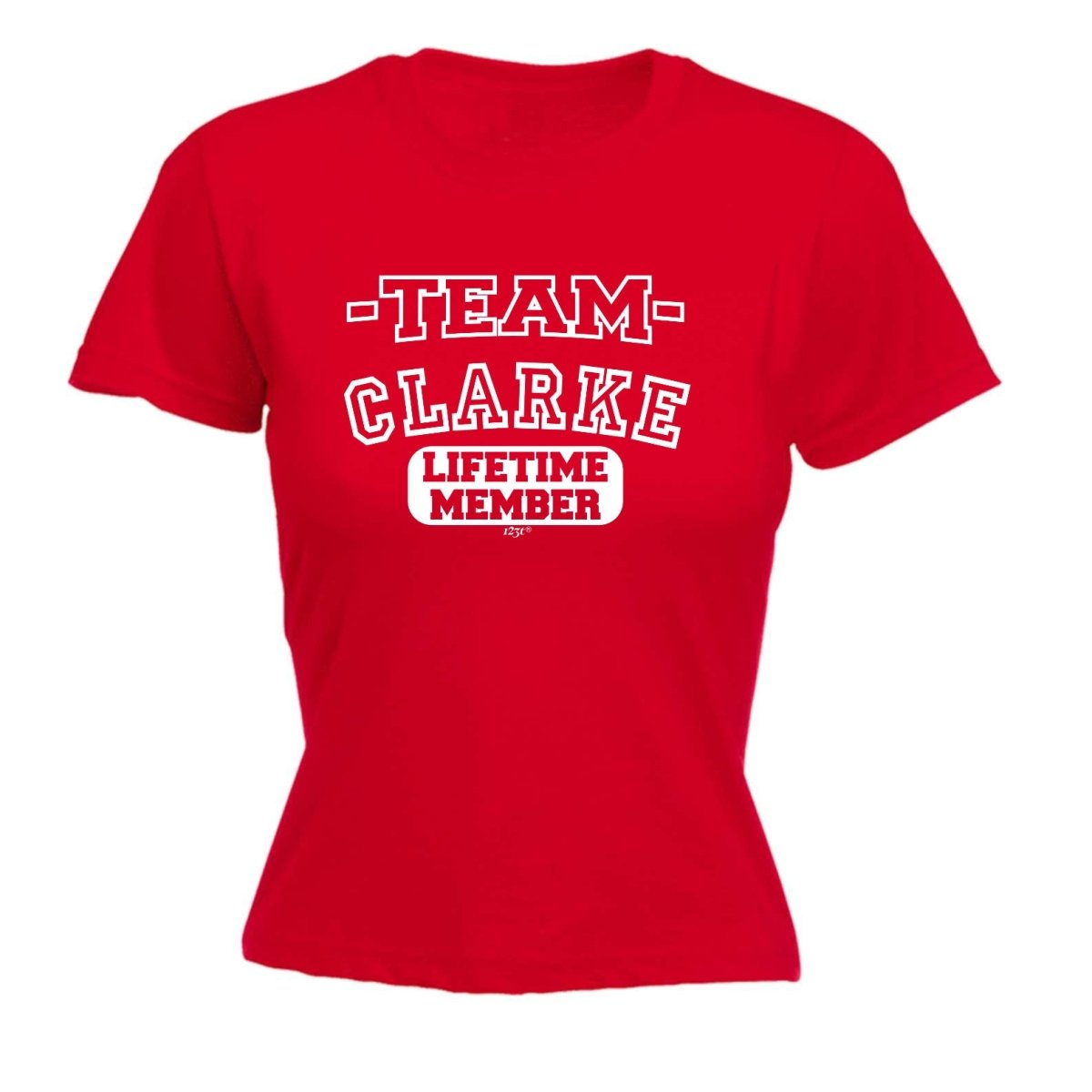 Clarke V2 Team Lifetime Member - Funny Novelty Womens T-Shirt T Shirt Tshirt - 123t Australia | Funny T-Shirts Mugs Novelty Gifts