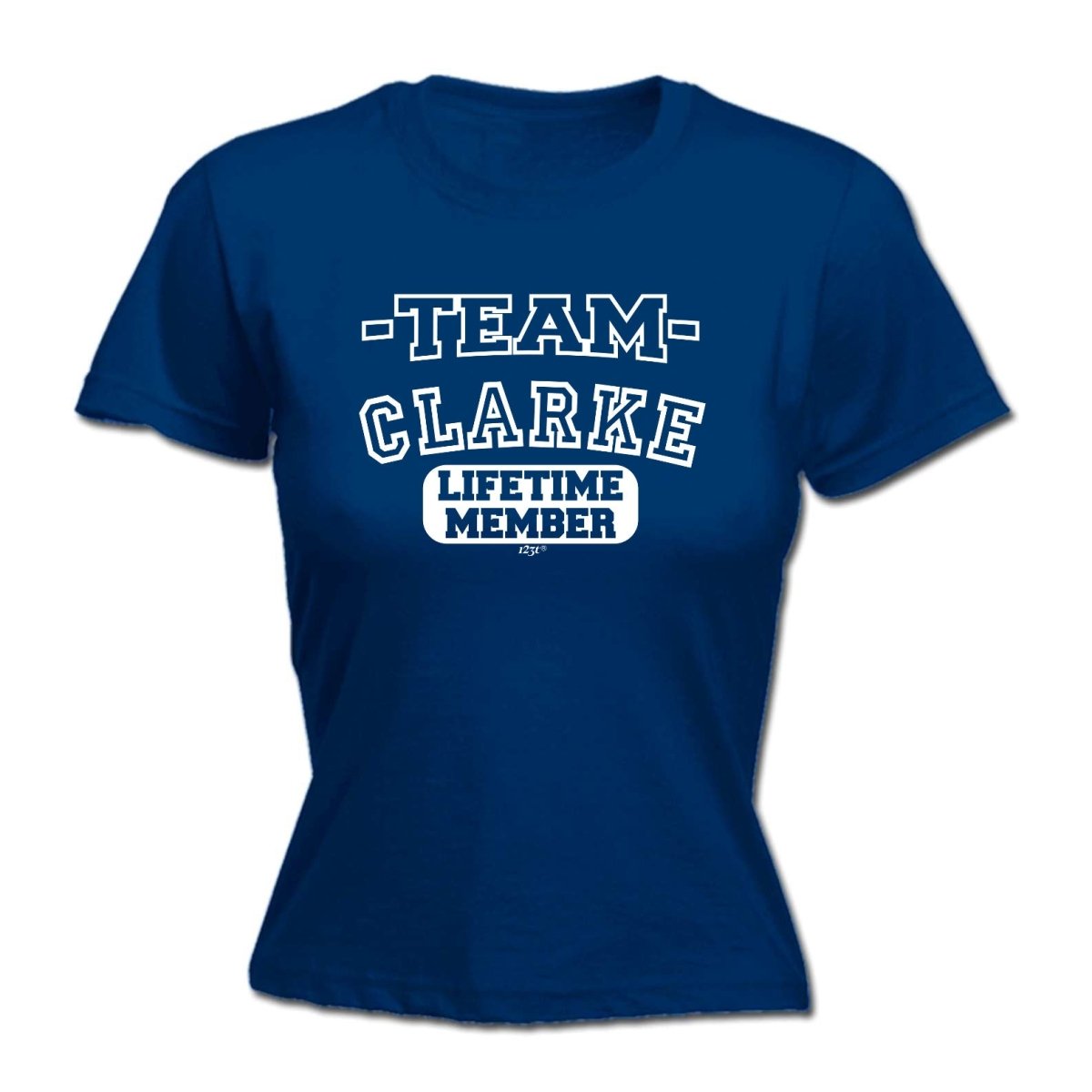 Clarke V2 Team Lifetime Member - Funny Novelty Womens T-Shirt T Shirt Tshirt - 123t Australia | Funny T-Shirts Mugs Novelty Gifts