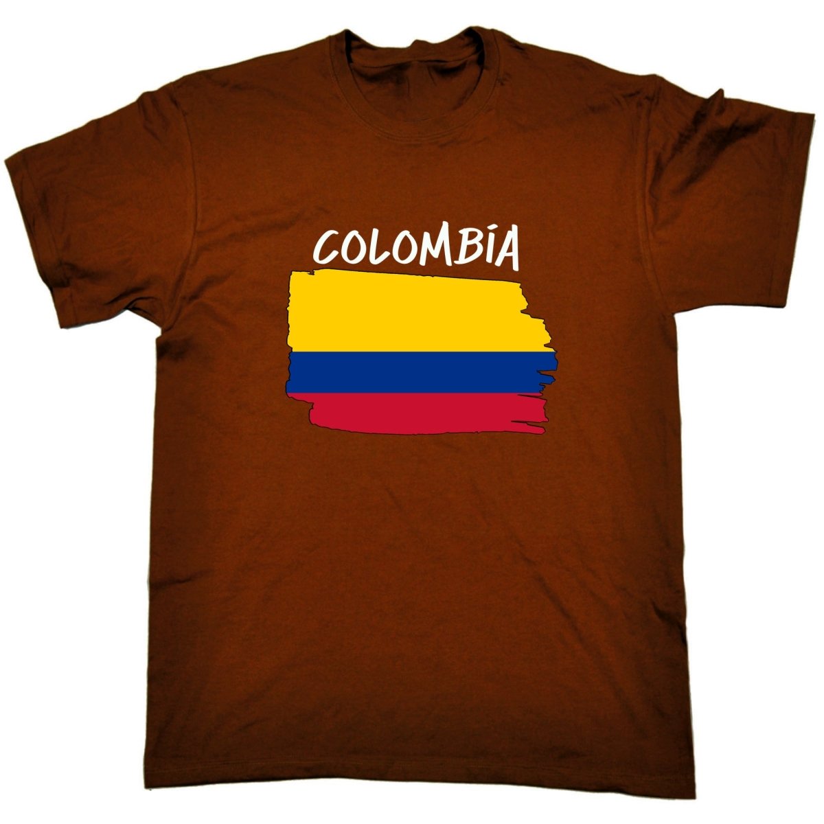 Colombia - Country Flag Nationality Mens T-Shirt T Shirt Tshirts - 123t Australia | Funny T-Shirts Mugs Novelty Gifts