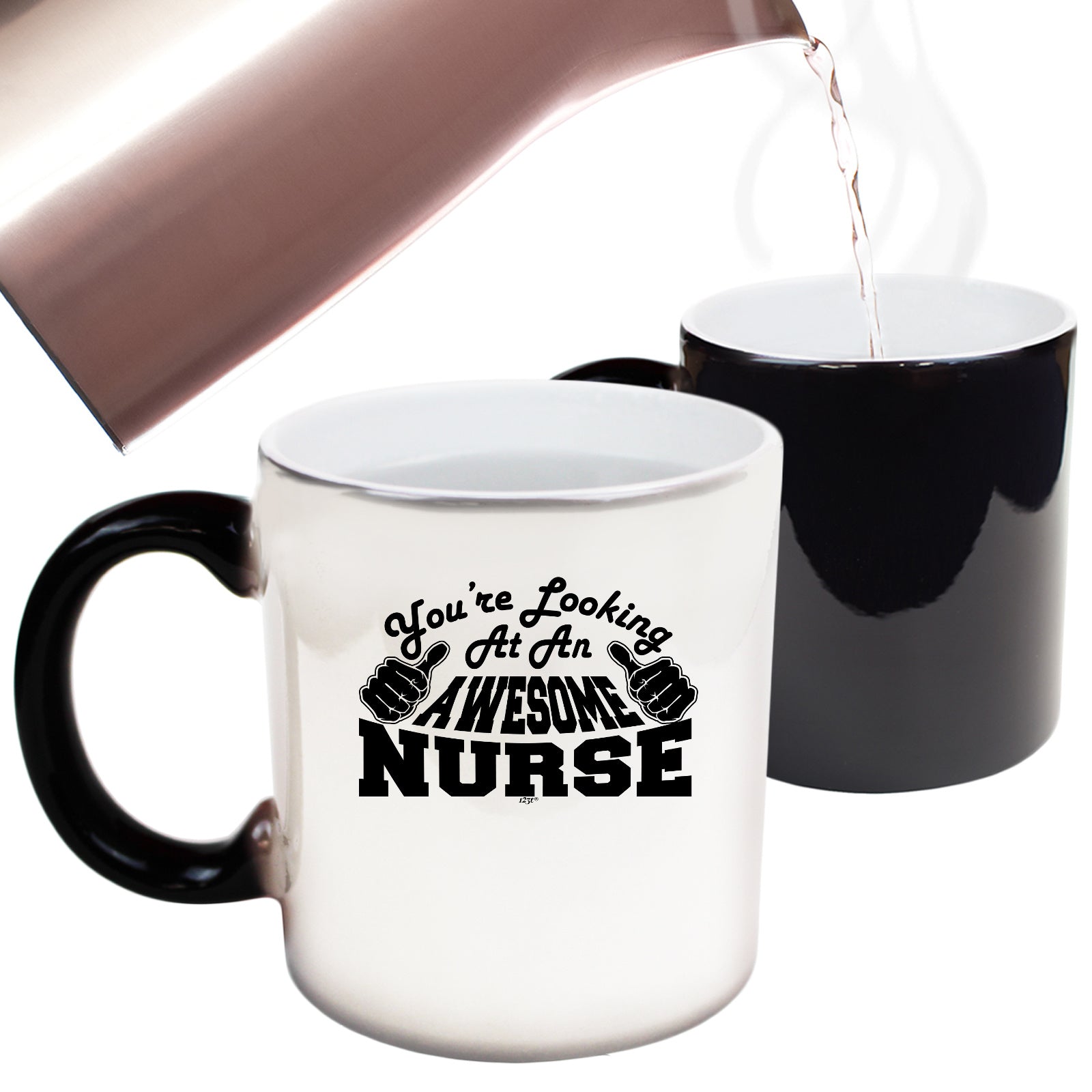 Youre Looking At An Awesome Nurse - Funny Colour Changing Mug